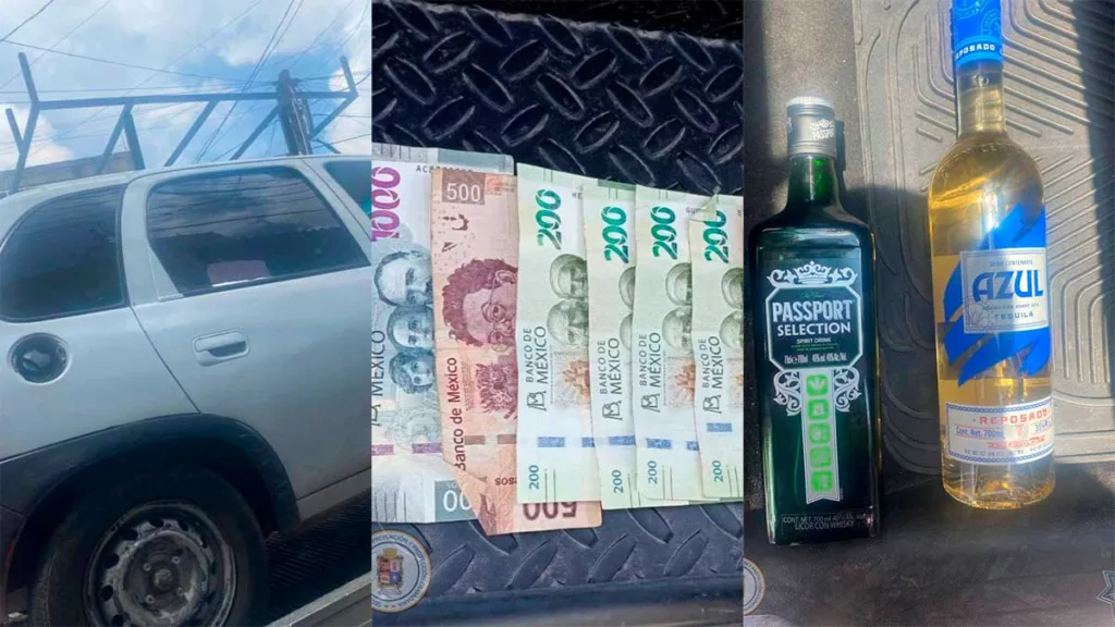 Roban dos Oxxos y huyen con efectivo y botellas; tres fueron detenidos