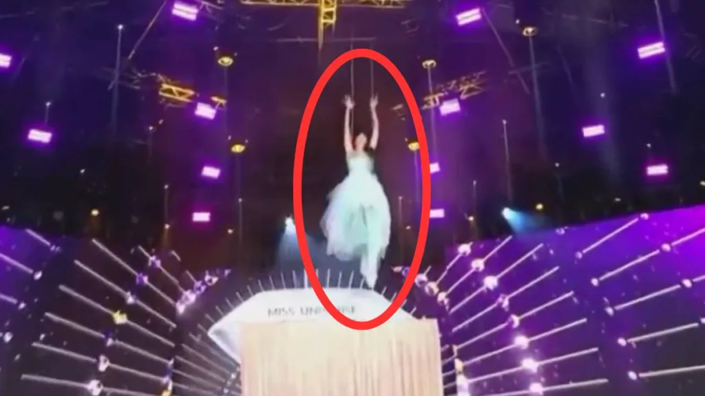 Miss Universe caída: Concursante cae de 3 metros en el escenario