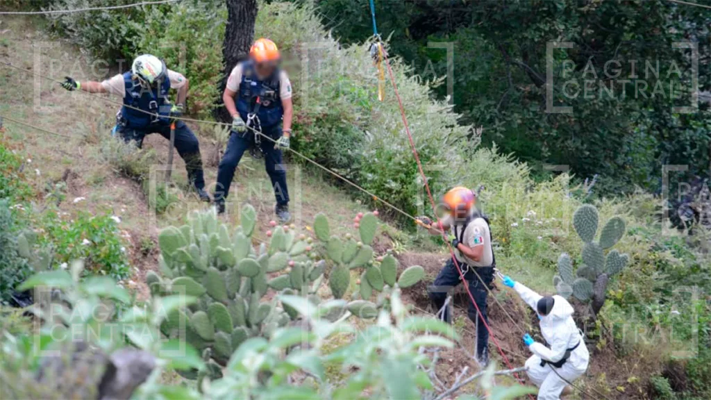 La Manzanilla: Encuentran bolsas con restos humanos al fondo de un barranco