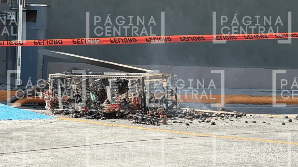 Incendian banco y varias tiendas Oxxo